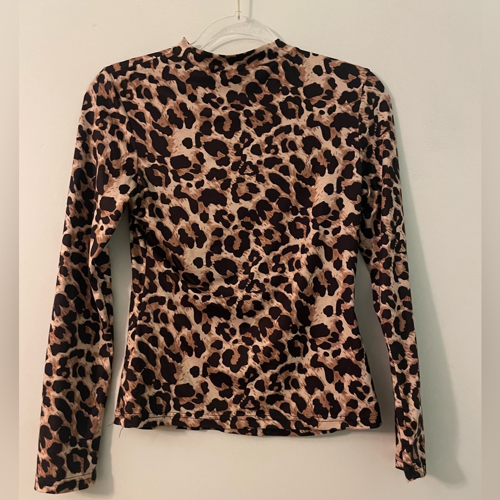 SHEIN cheetah turtle neck.